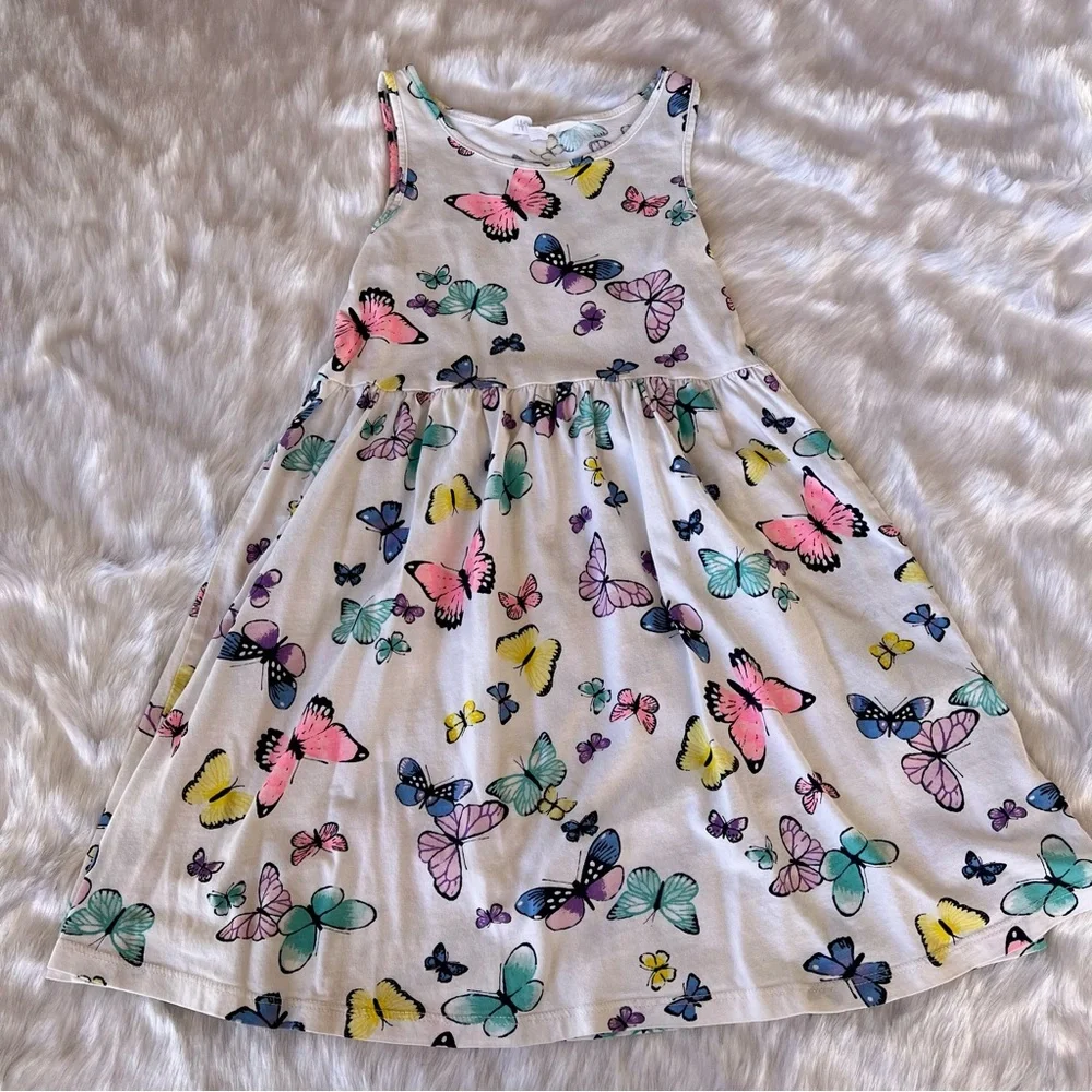 H&M Kids White‎ Butterfly Dress